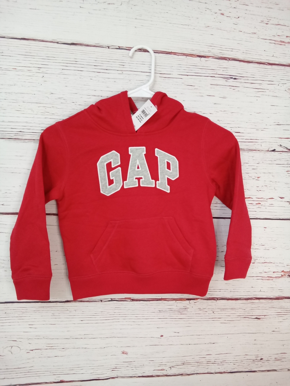 Baby GAP Kids Red Logo Hoodie Sweatshirt NWT Size 5 Years